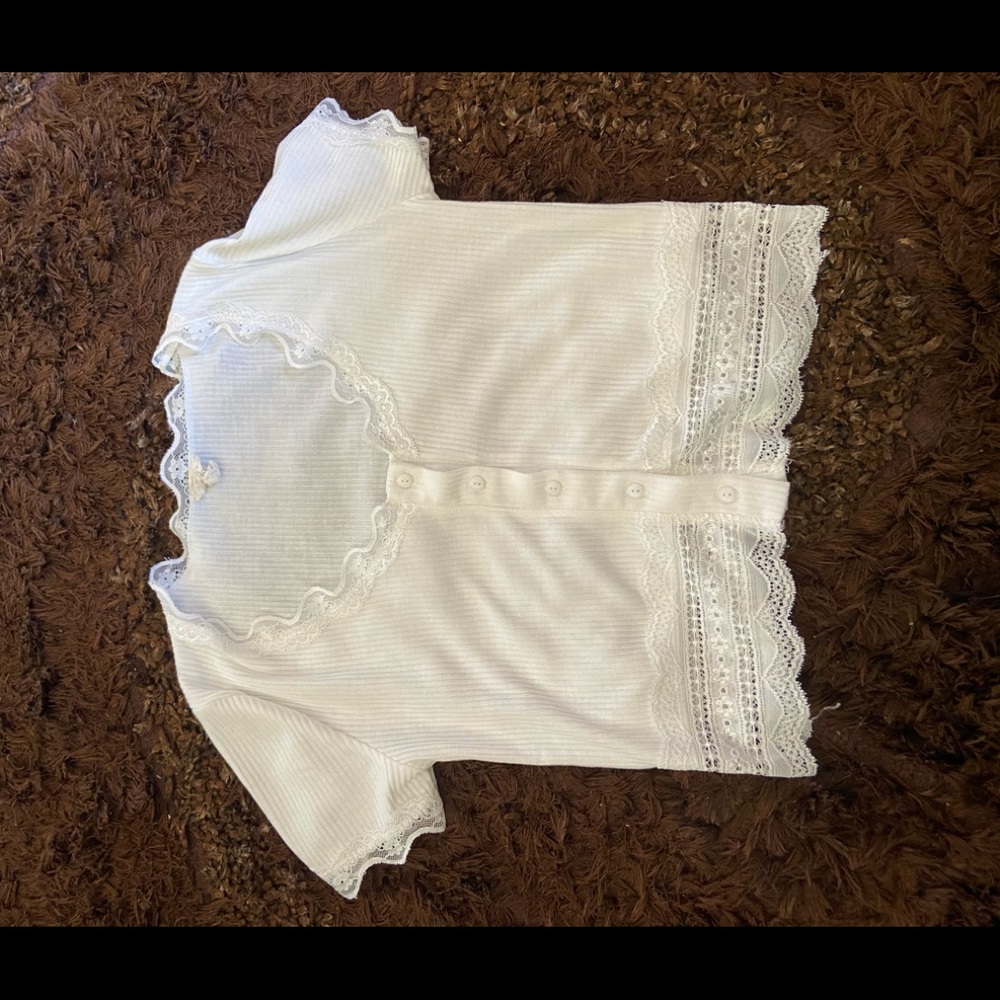 white crop top